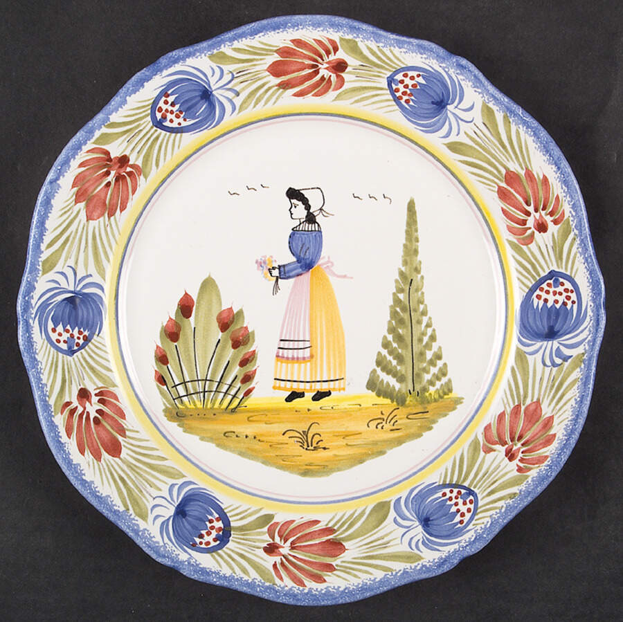 Tradition Salad Plate by Quimper-1