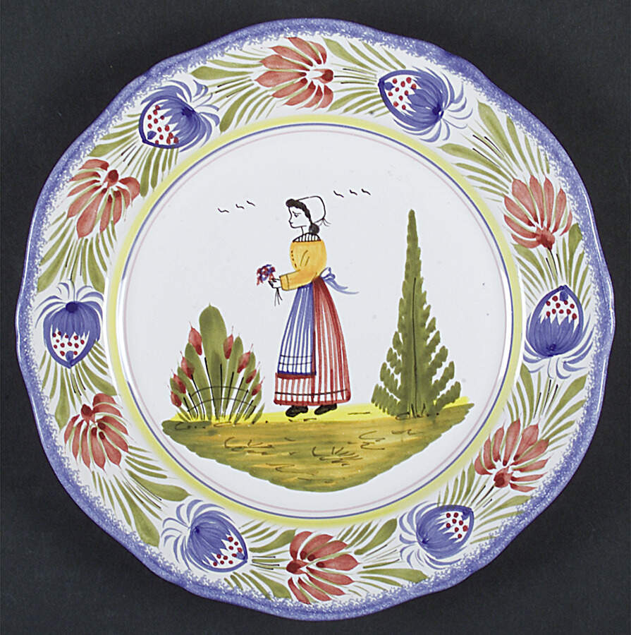Tradition Salad Plate by Quimper-1