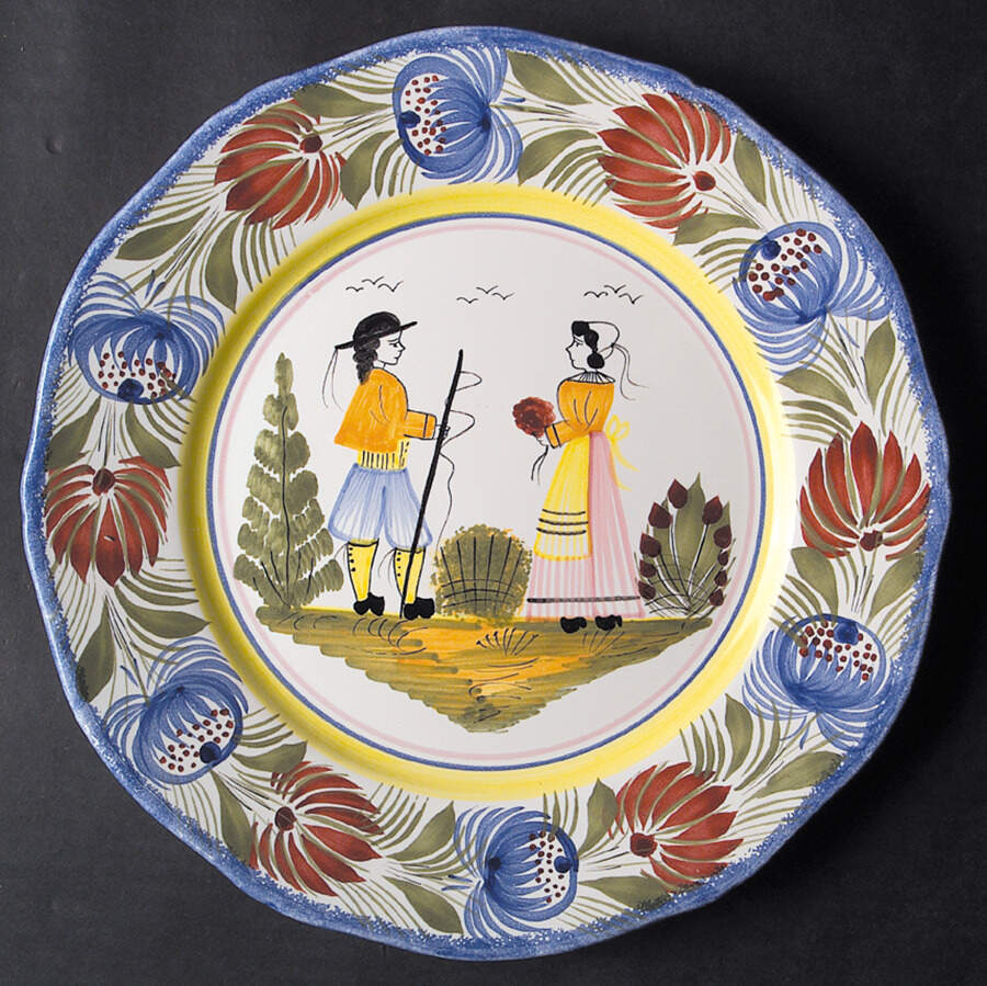 Tradition Dinner Plate by Quimper-1