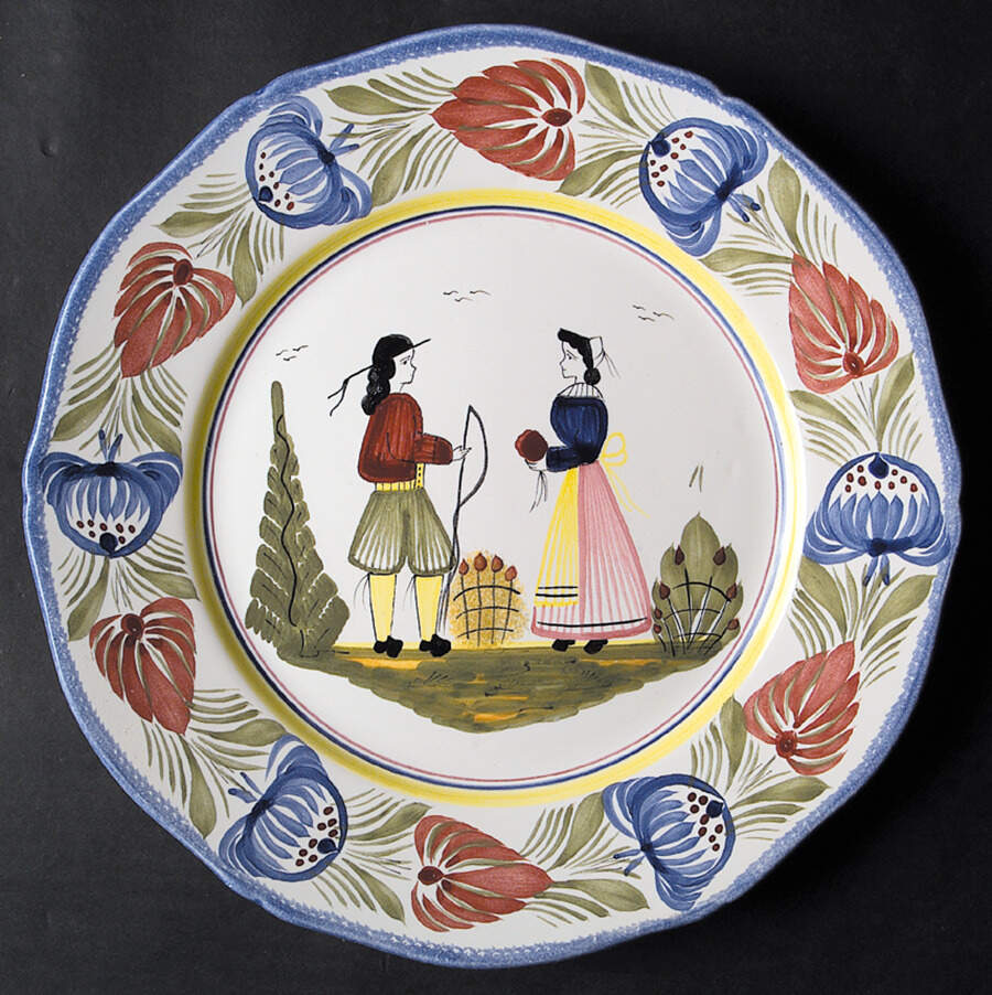 Tradition Dinner Plate by Quimper-1