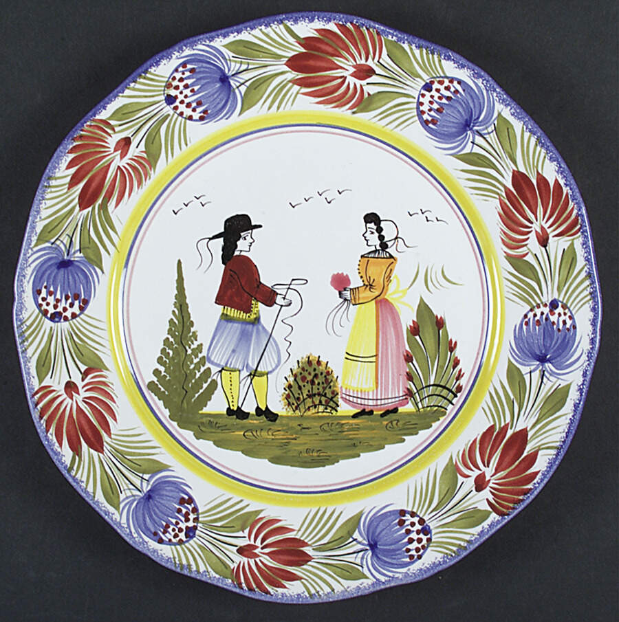 Tradition Dinner Plate by Quimper-1