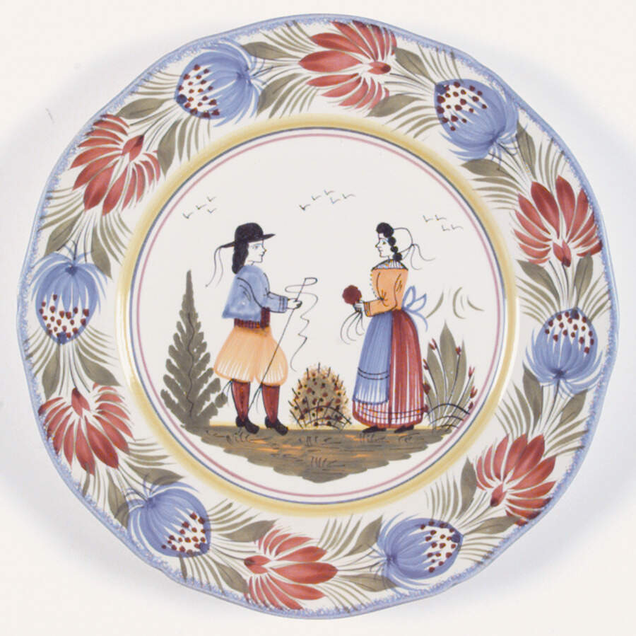 Tradition Dinner Plate by Quimper-1