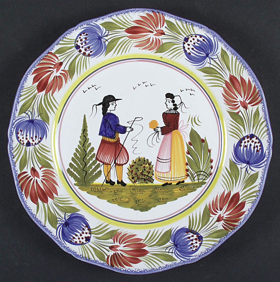 Tradition Dinner Plate by Quimper-1
