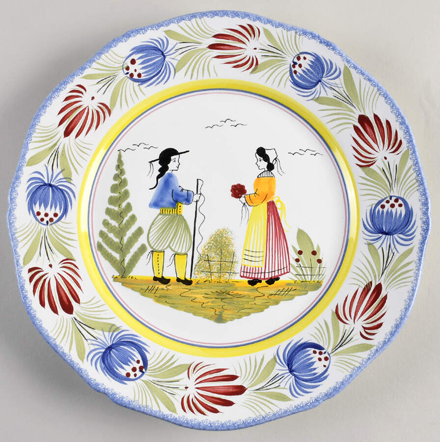 Tradition Dinner Plate by Quimper-1