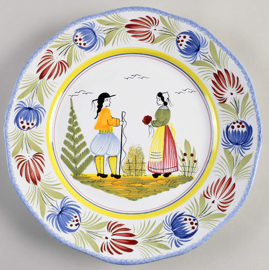 Tradition Dinner Plate by Quimper-1