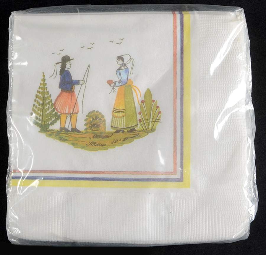 Tradition Package of Paper Beverage Napkins by Quimper-1