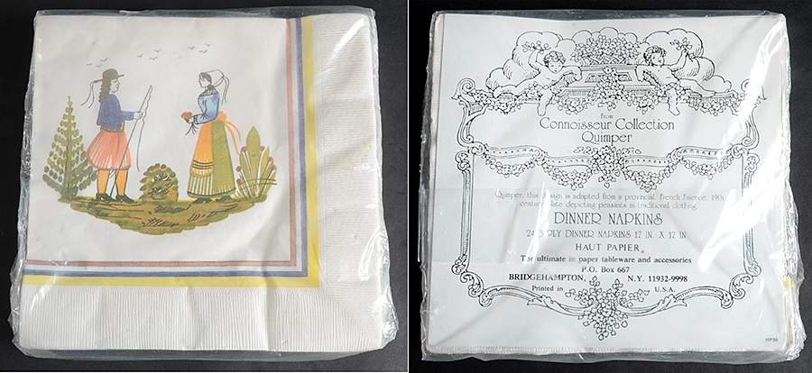 Tradition Package of Paper Dinner Napkins by Quimper-1
