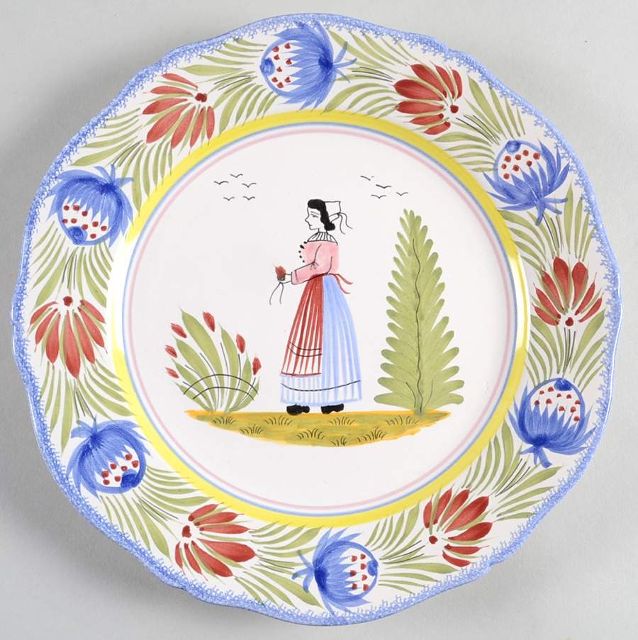 Tradition Salad Plate by Quimper-1