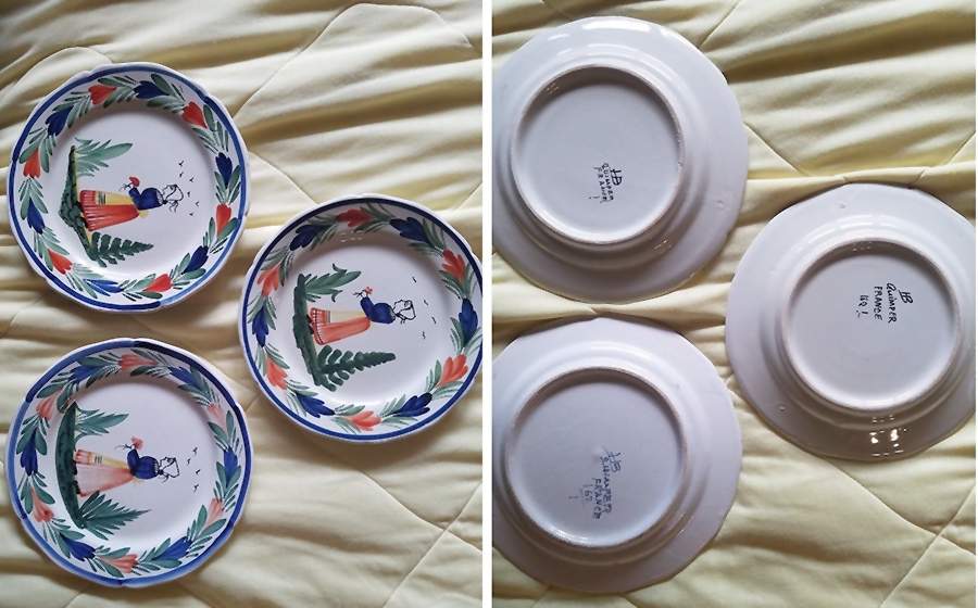 QUI14 Bread & Butter Plate by Quimper-1