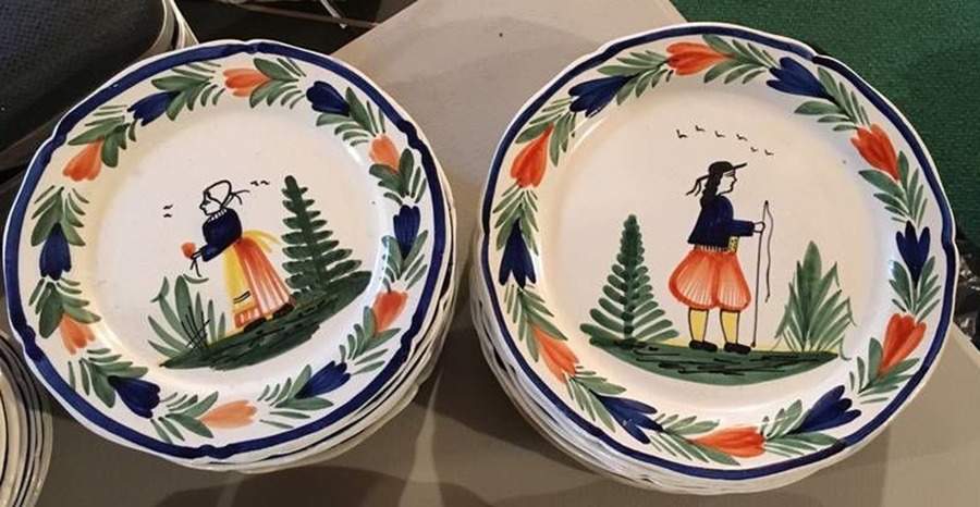 QUI14 Salad Plate by Quimper-1