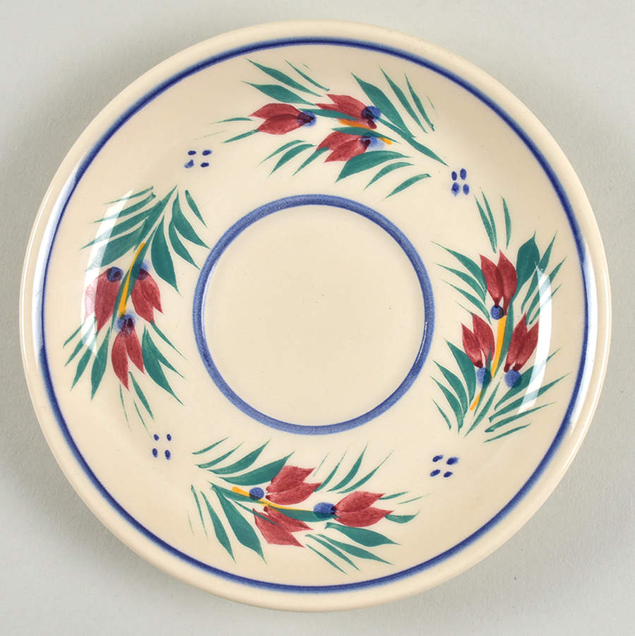 Fleuri Saucer for Demitasse Cup by Quimper-1