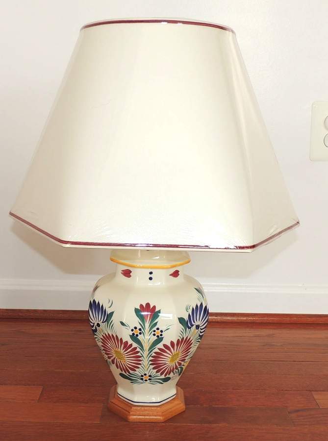 Fleuri 24" Electric Lamp & Shade by Quimper-1