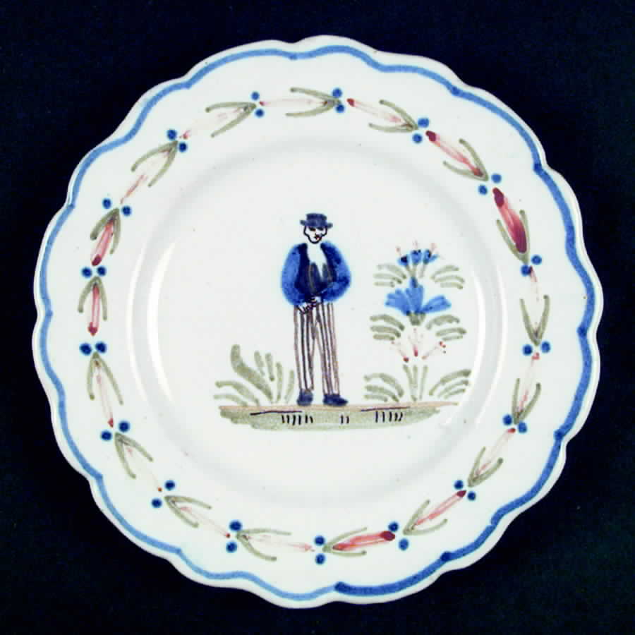 QUI16 Dessert/Pie Plate by Quimper-1