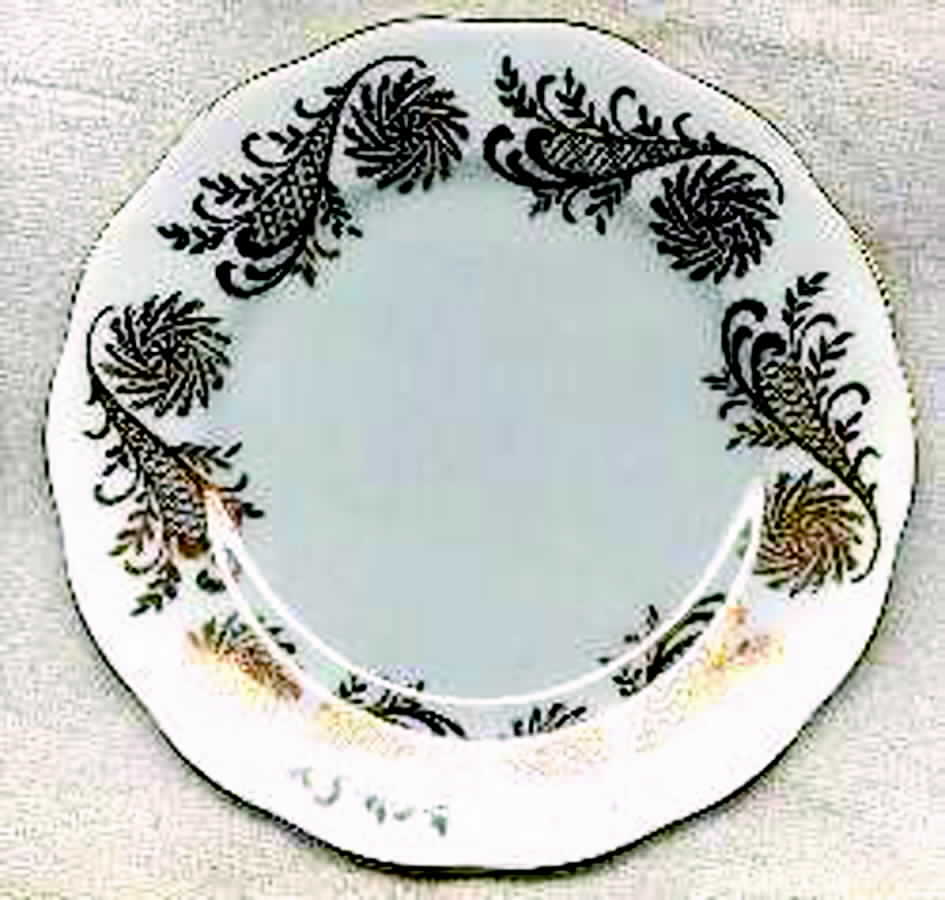 Pinwheel Bread & Butter Plate by Queen Anne (England)-1