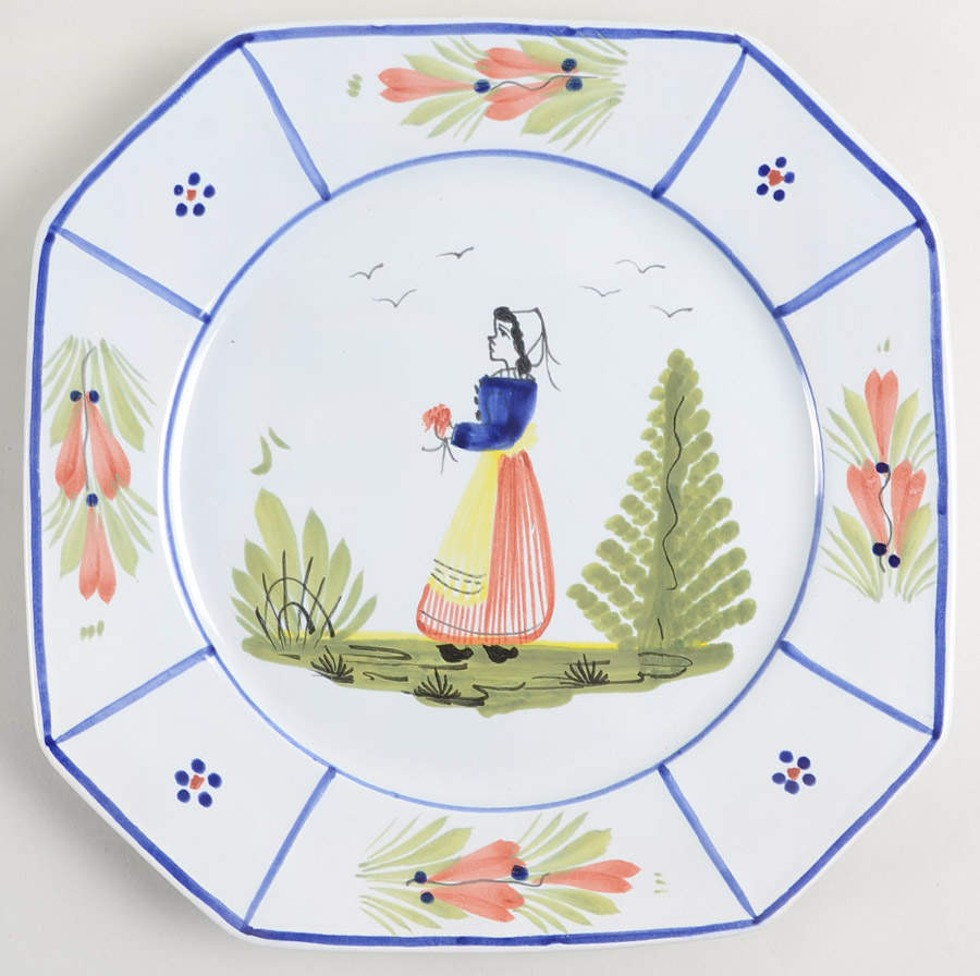 QUI18 Dinner Plate by Quimper-1