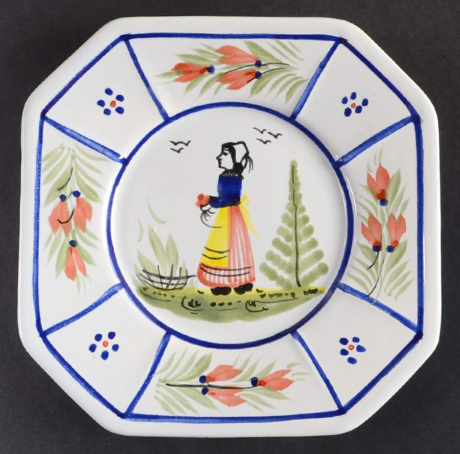 QUI18 Bread & Butter Plate by Quimper-1