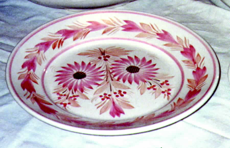 Fleuri Rose Dinner Plate by Quimper-1