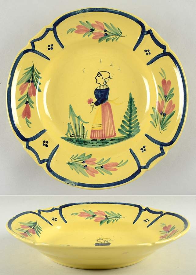 QUI20 9" Individual Pasta Bowl by Quimper-1