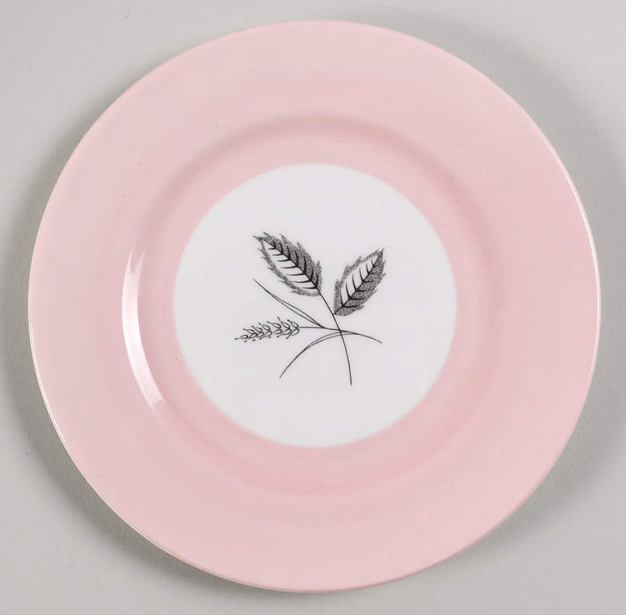 Harvest Pink Bread & Butter Plate by Queen Anne (England)-1