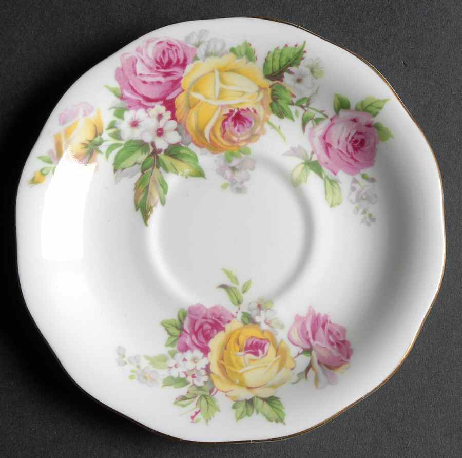 Manor Roses Saucer by Queen Anne (England)-1