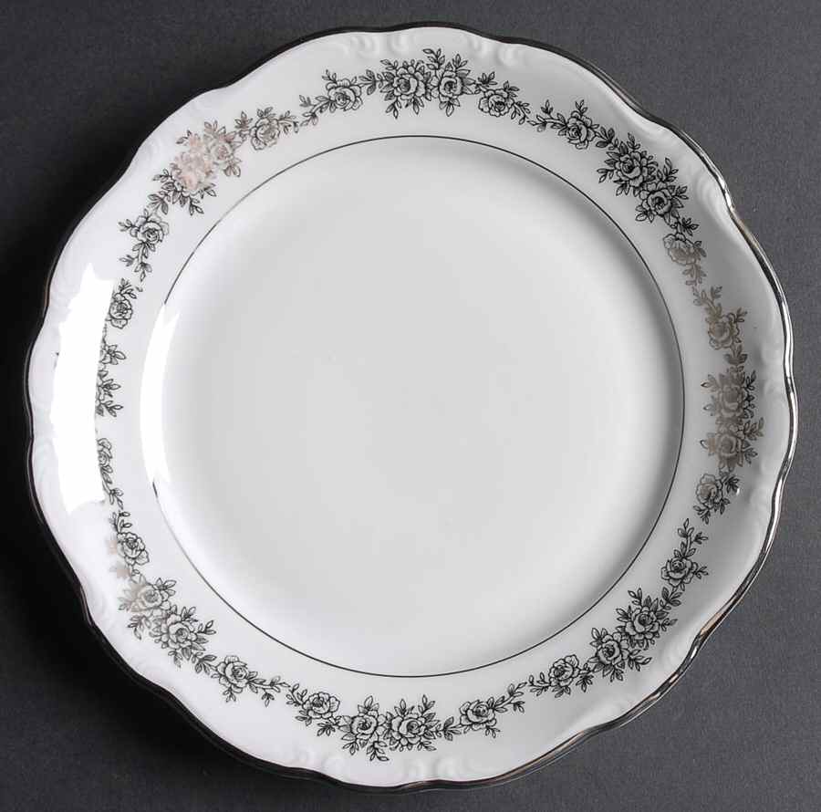 Tuxedo Salad Plate by Queen Anne (Bavaria Germany)-1