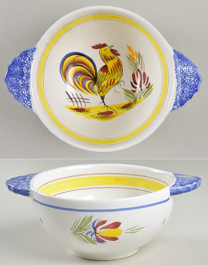 Le Coq De Campagne Lugged Cereal Bowl by Quimper-1