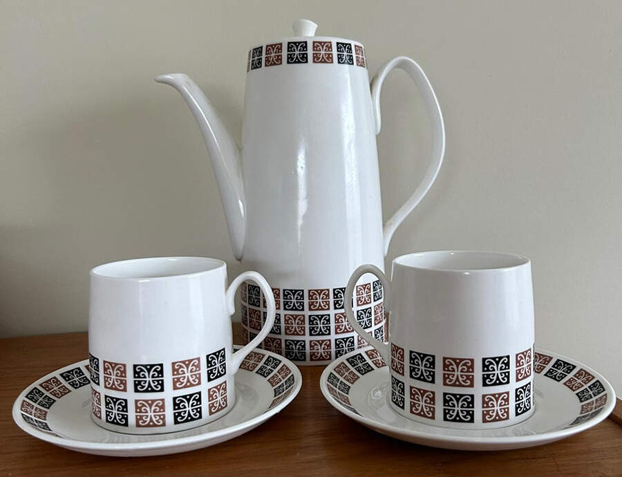 Aida Flat Cup & Saucer Set by Queen Anne (England)-1
