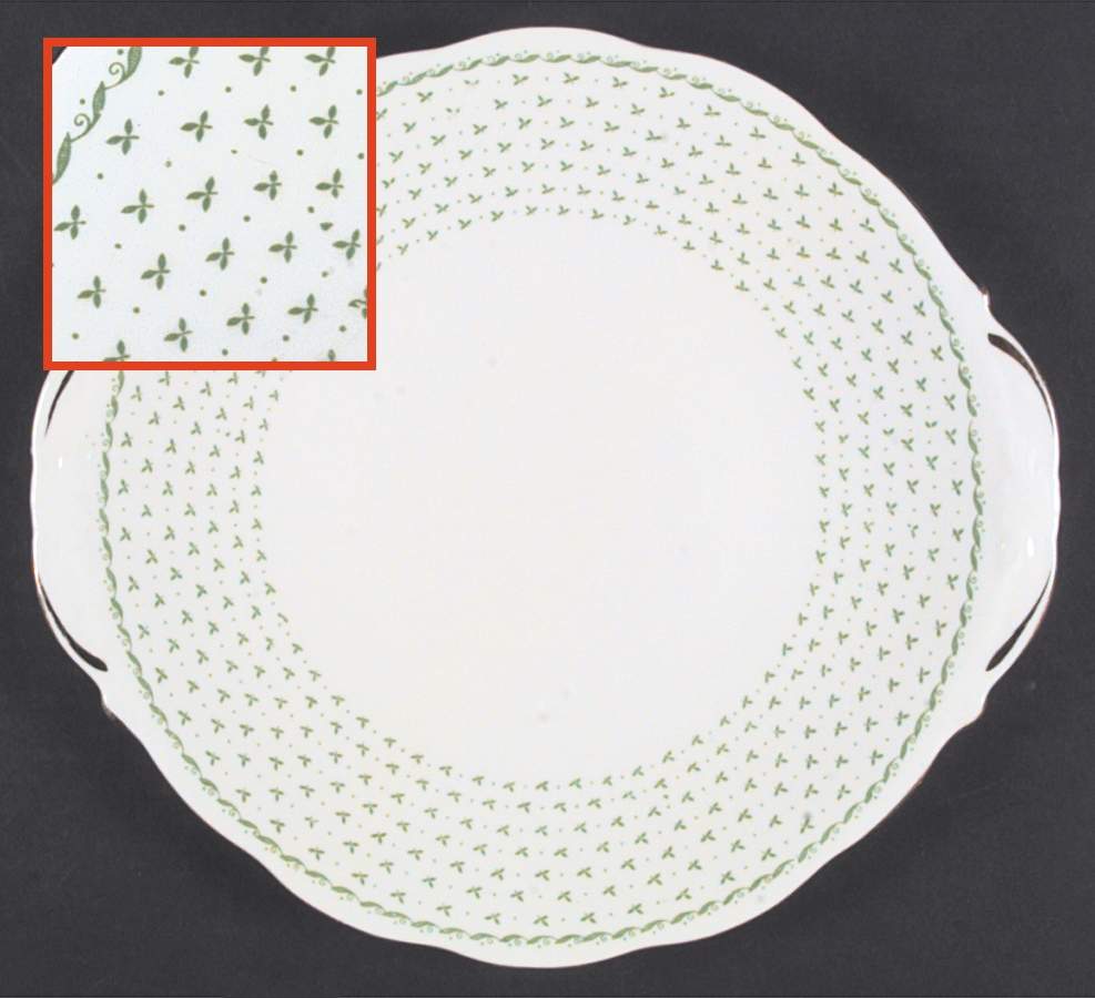 QUA68 Handled Cake Plate by Queen Anne (England)-1
