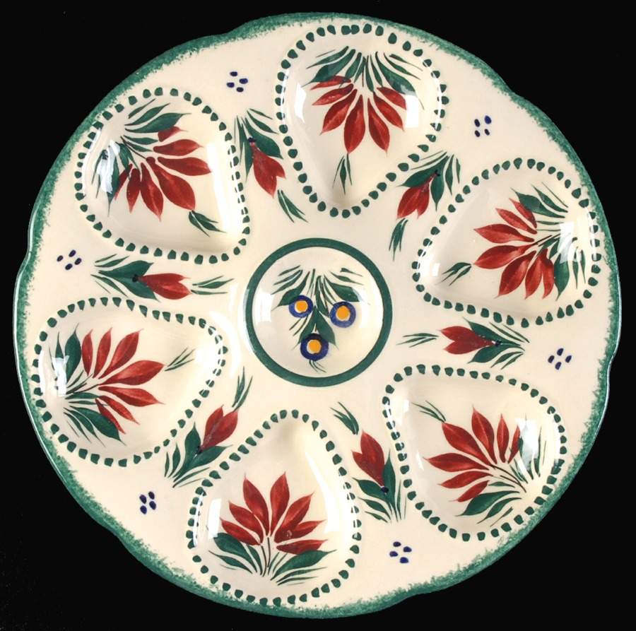 QUI36 Oyster Plate by Quimper-1