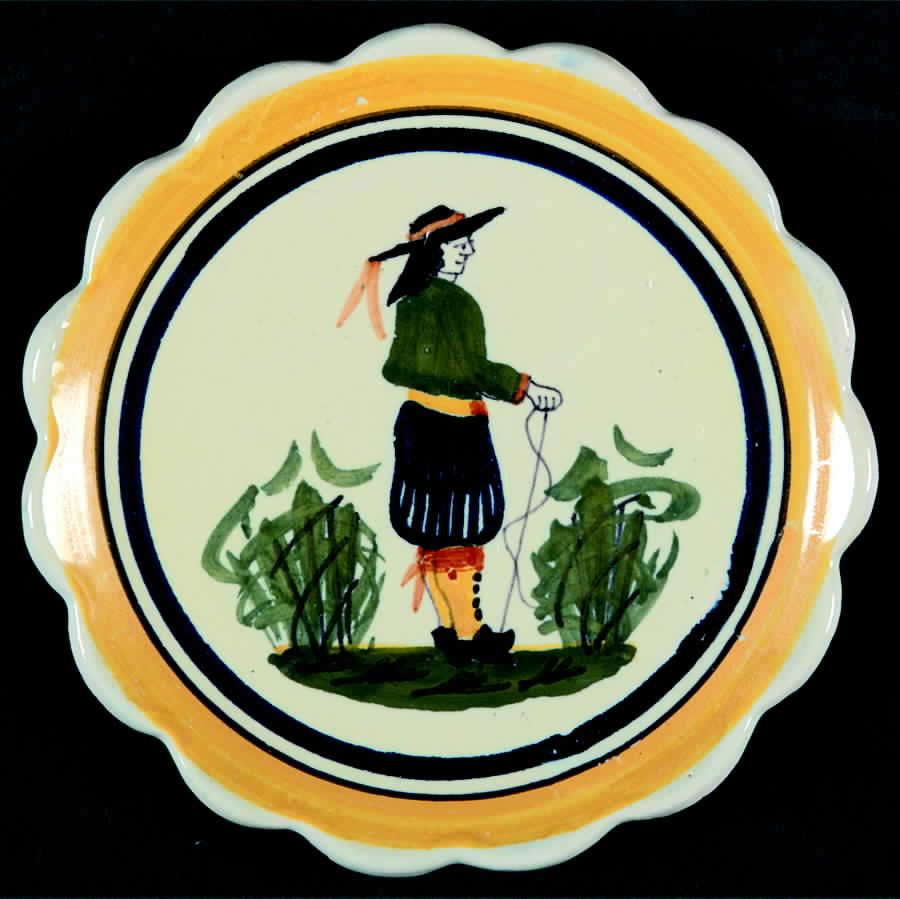 Henriot (Lady Or Man Center) Coaster by Quimper-1