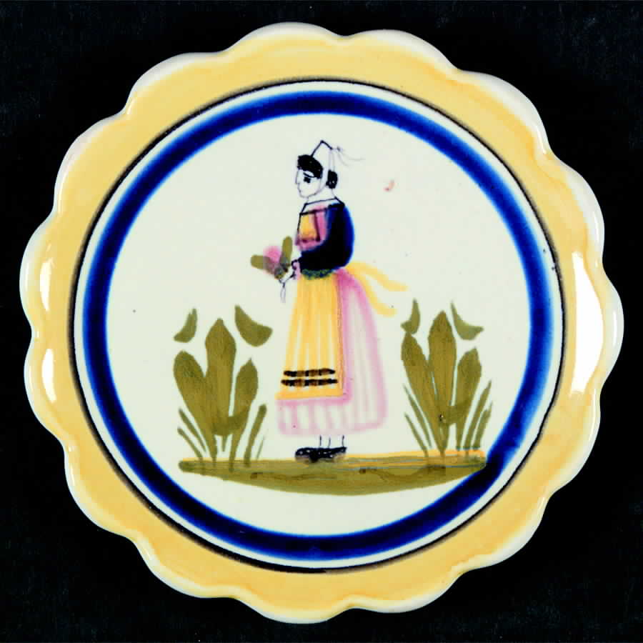 Henriot (Lady Or Man Center) Coaster by Quimper-1