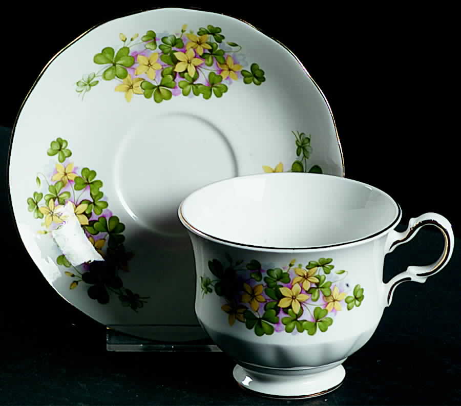 8615 Footed Cup & Saucer Set by Queen Anne (England)-1