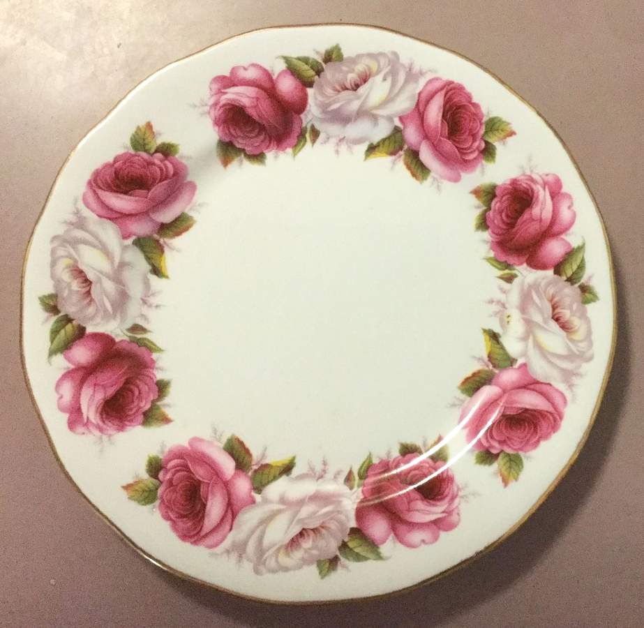 Princess Roses Dessert/Pie Plate by Queen Anne (England)-1