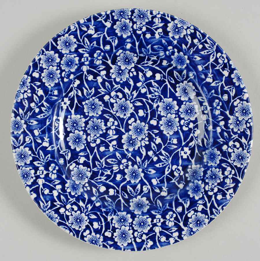 Calico Blue (England) Bread & Butter Plate by Queen's-1