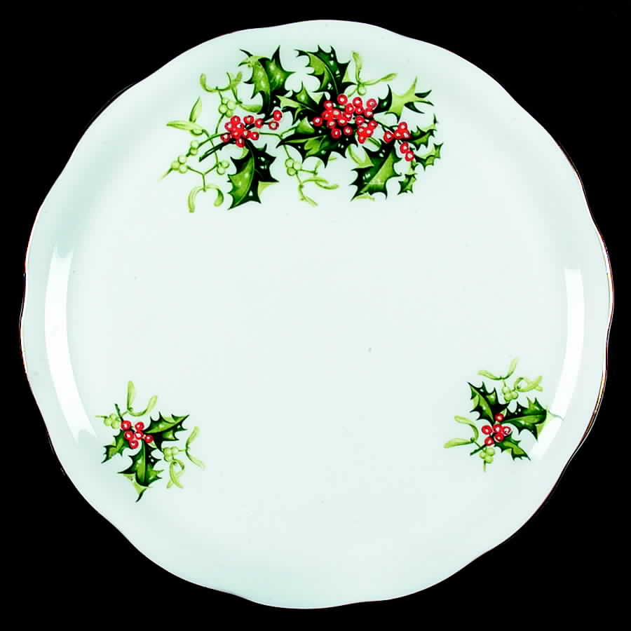 Yuletide Cake Plate by Queen Anne (England)-1