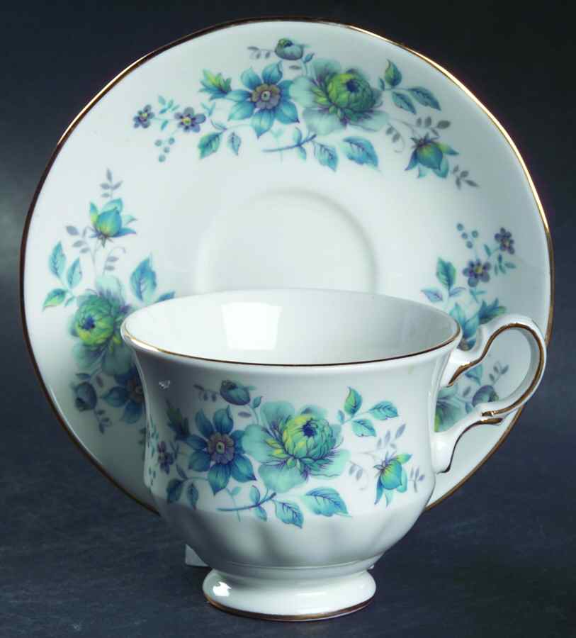 8500 Footed Cup & Saucer Set by Queen Anne (England)-1