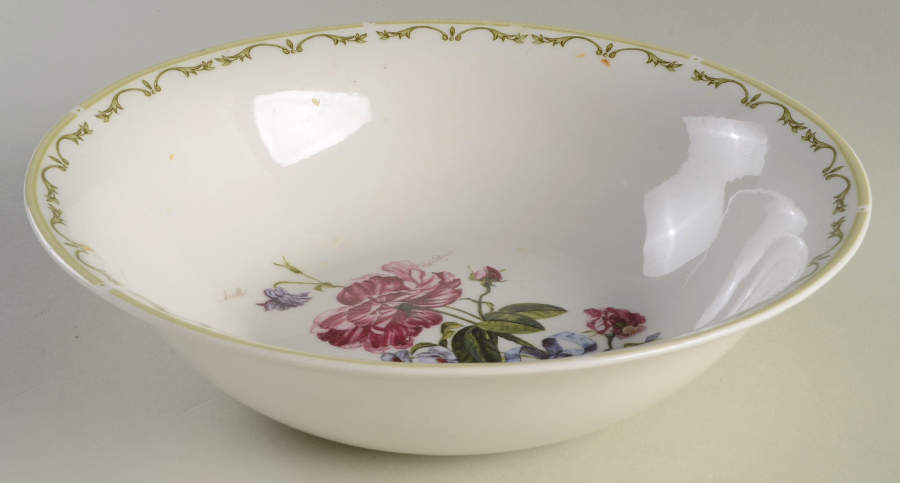 Recueil des Fleurs 9" Round Vegetable Bowl by Queen's-1