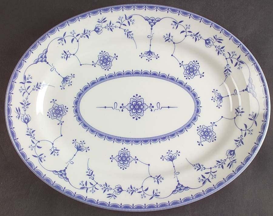 Ingrid 12" Oval Serving Platter by Queen's-1