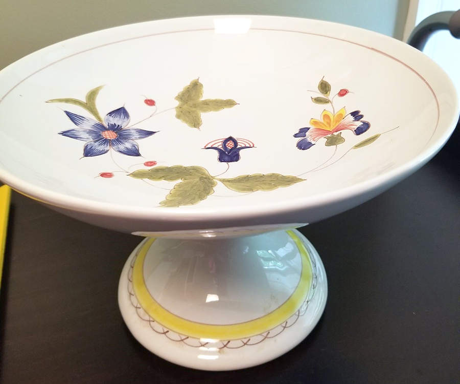 Valencay Round Compote (Height X Width) by Quimper-1