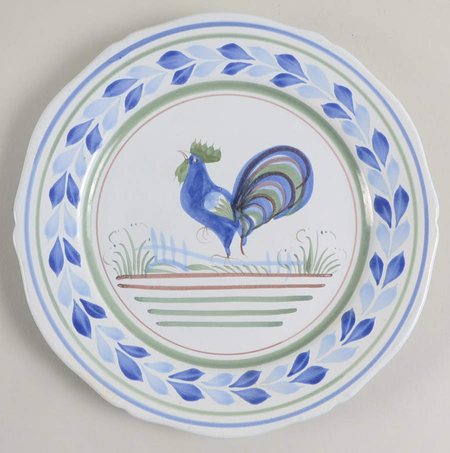 Le Coq Prestigieux Salad Plate by Quimper-1