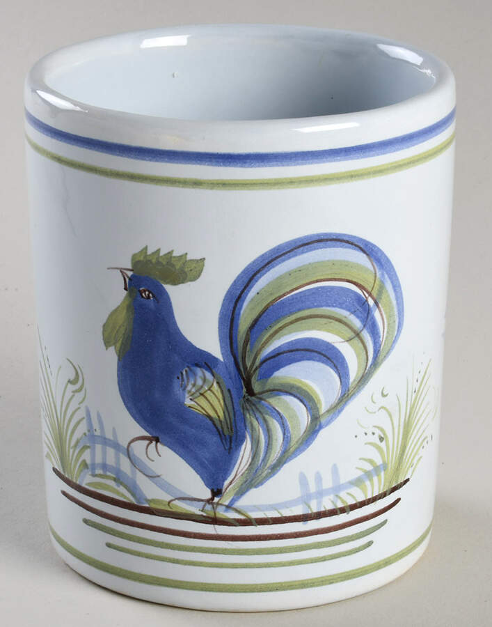 Le Coq Prestigieux Tall China Tumbler by Quimper-1