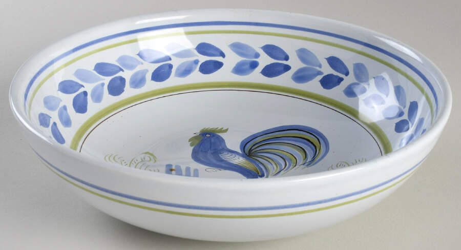 Le Coq Prestigieux 9" Round Vegetable Bowl by Quimper-1