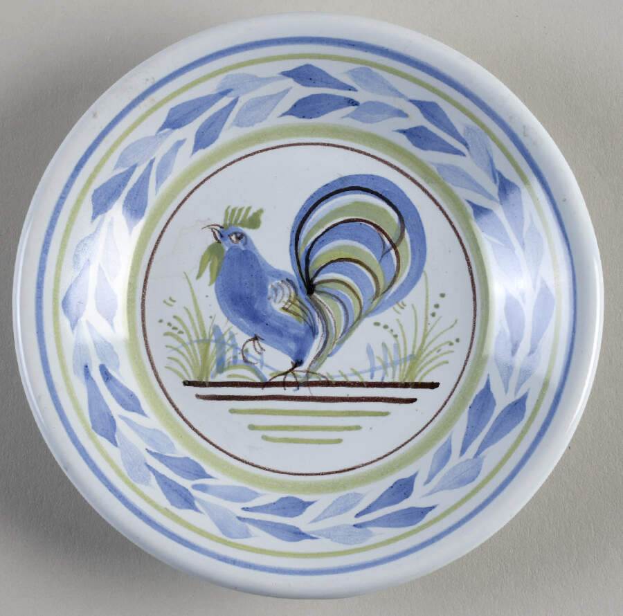 Le Coq Prestigieux Mini Plate 4" by Quimper-1
