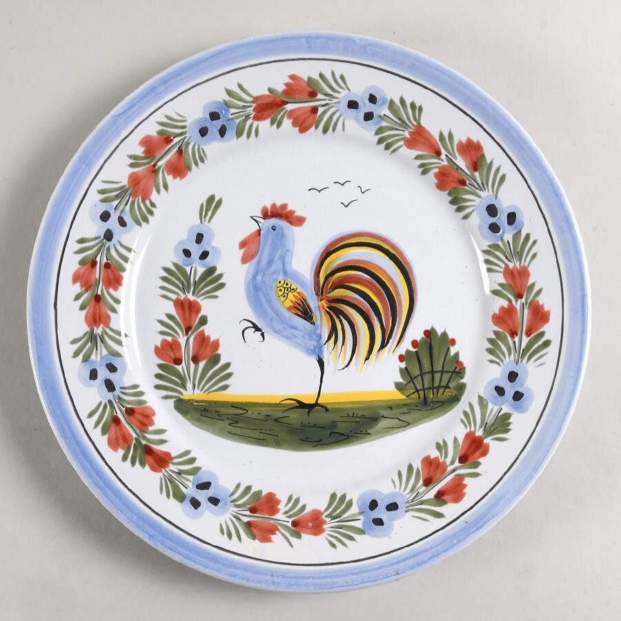 Le Coq Breton Dinner Plate by Quimper-1