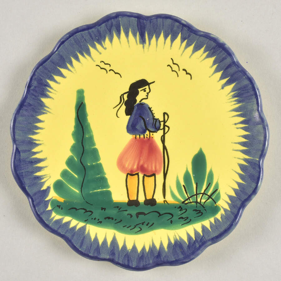 Soleil Yellow (Octagonal, Man) Coaster by Quimper-1