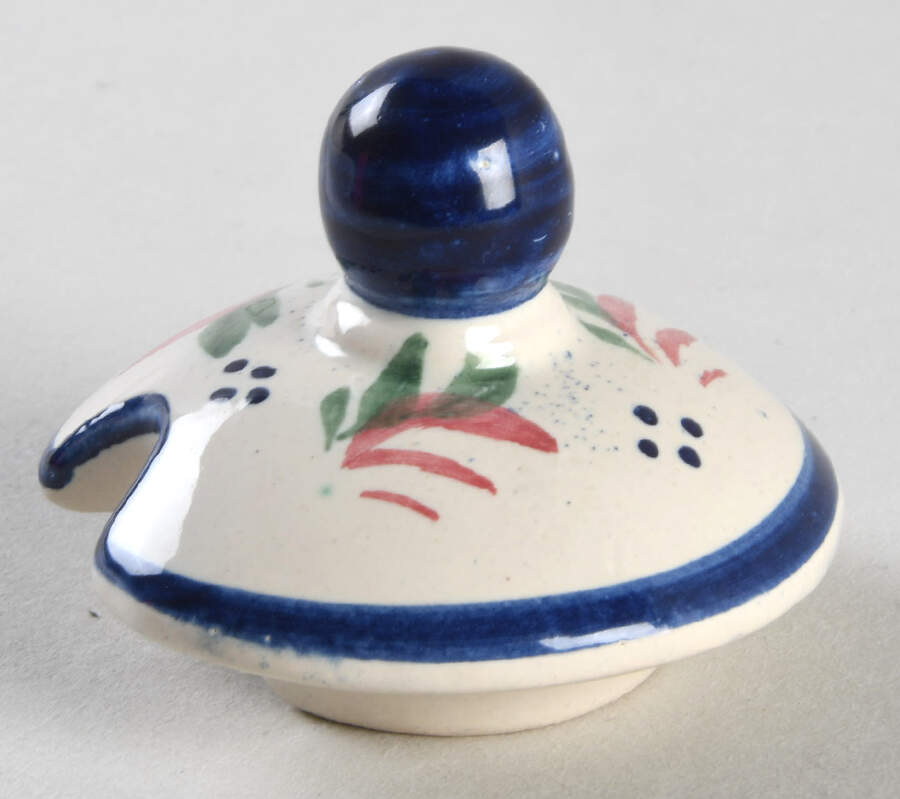 Henriot (Lady Or Man Center) Lid for Jam/Jelly by Quimper-1