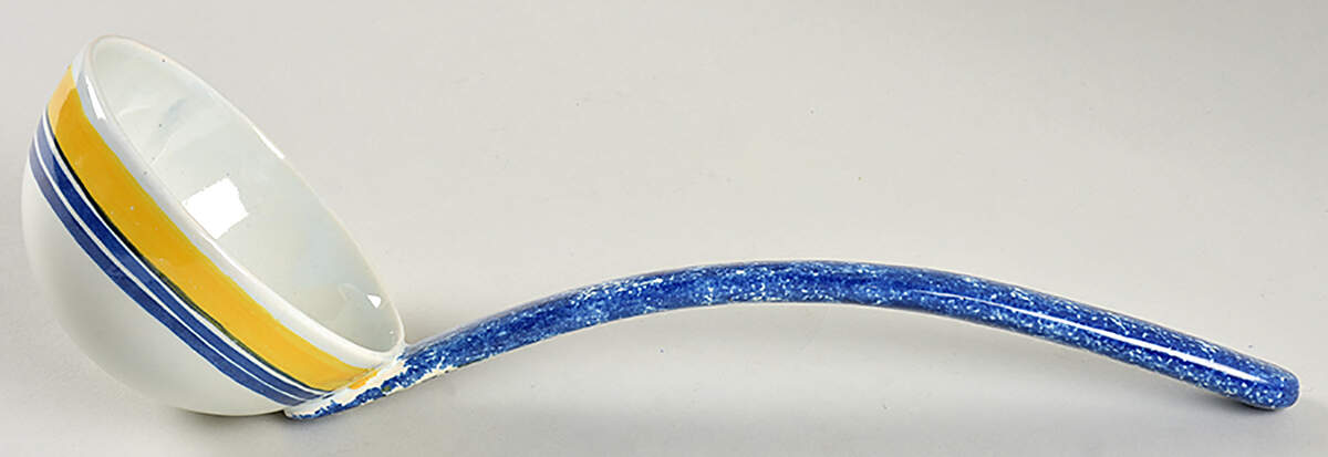 Henriot (Lady Or Man Center) Tureen Ladle by Quimper-1
