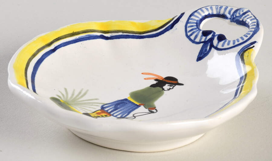 Henriot (Lady Or Man Center) Master Salt Dip by Quimper-1