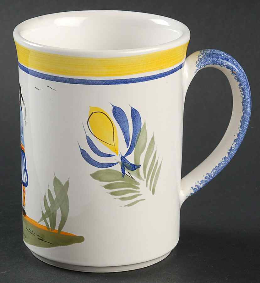 Henriot (Lady Or Man Center) Mug by Quimper-1