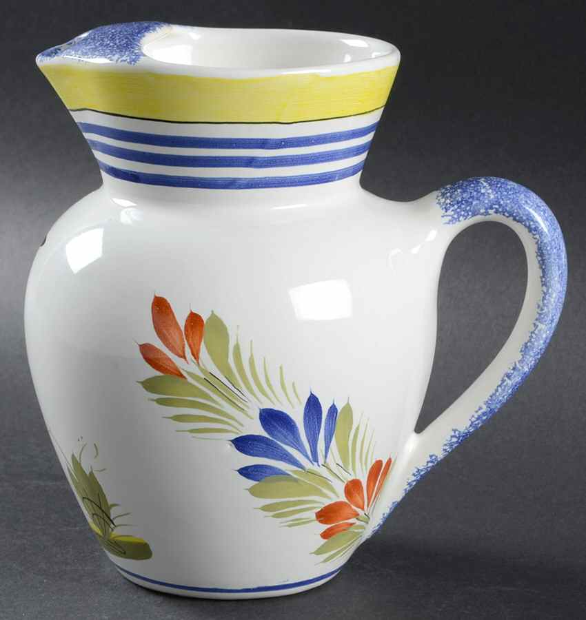 Henriot (Lady Or Man Center) 40 Oz Ice Lip Pitcher by Quimper-1